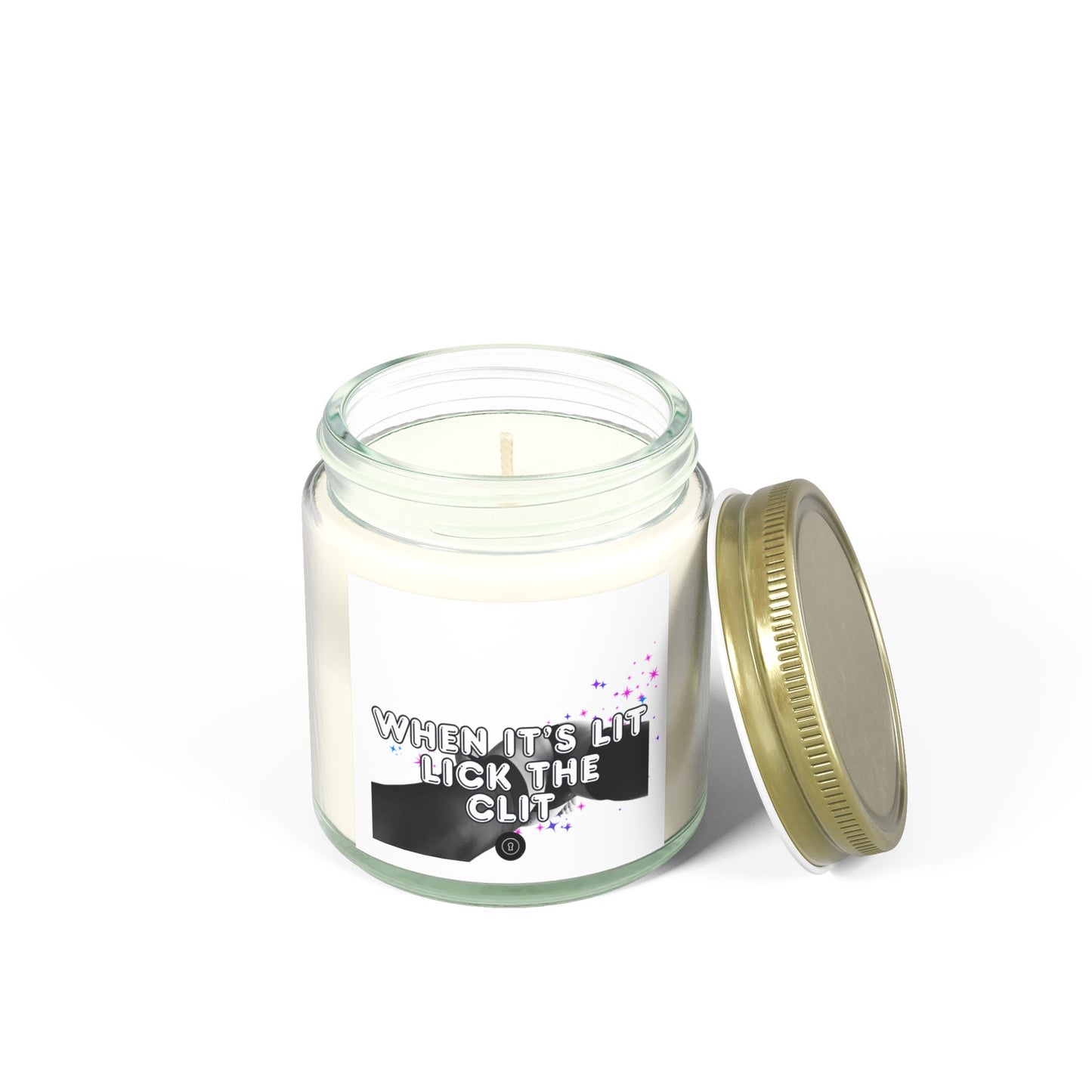 'When It's Lit' Scented Candles, Coconut Apricot Wax