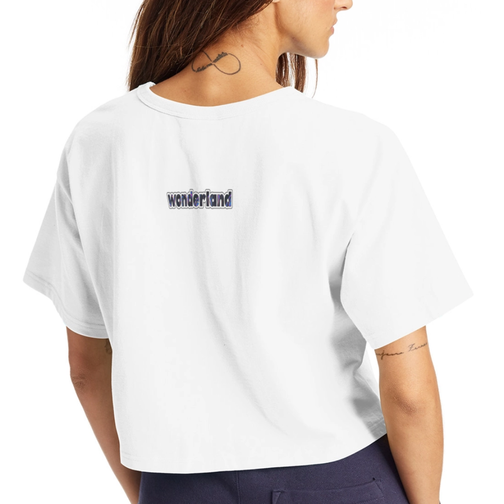 "Nudes are So 2016" Champion Women’s Cropped T-Shirt - white