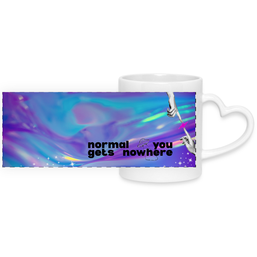 Normal Gets You Nowhere Mug - white