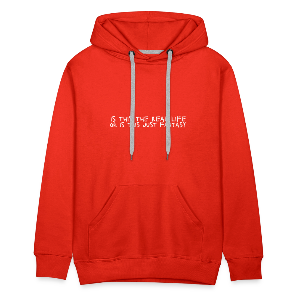 Is This The Real Life? Men’s Premium Hoodie - red