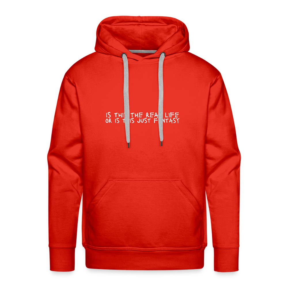Is This The Real Life? Men’s Premium Hoodie - red