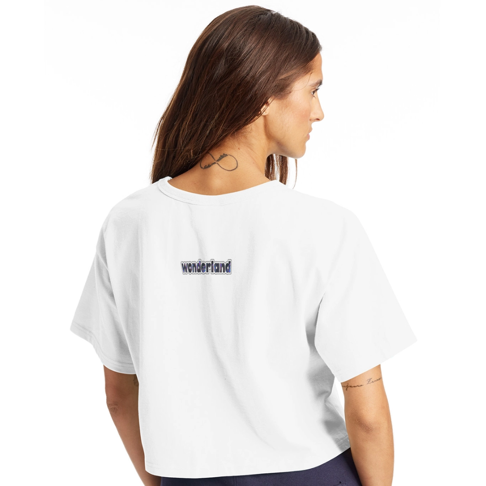 "Nudes are So 2016" Champion Women’s Cropped T-Shirt - white