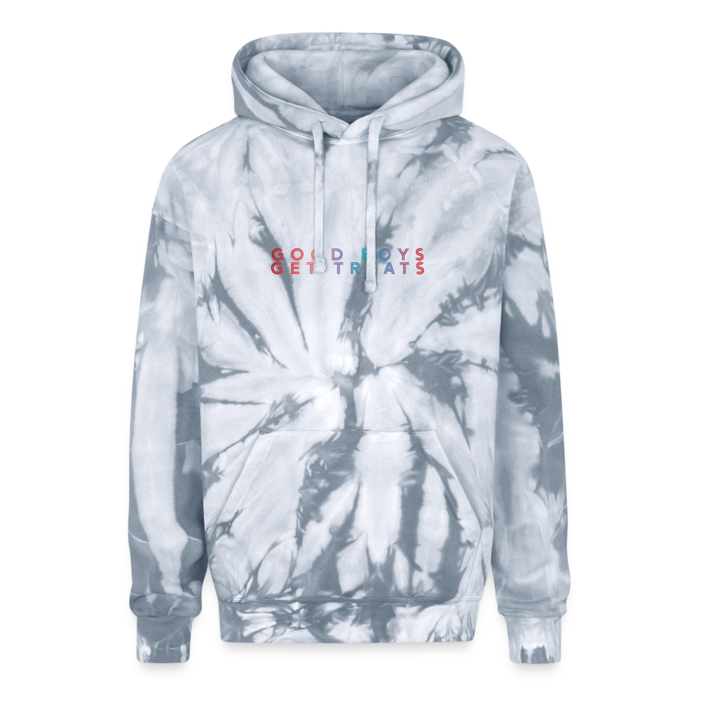 Good Boys Tie Dye Hoodie - spider silver