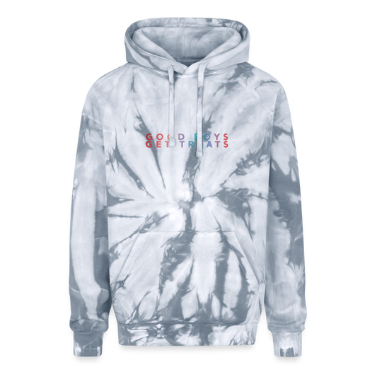 Good Boys Tie Dye Hoodie - spider silver