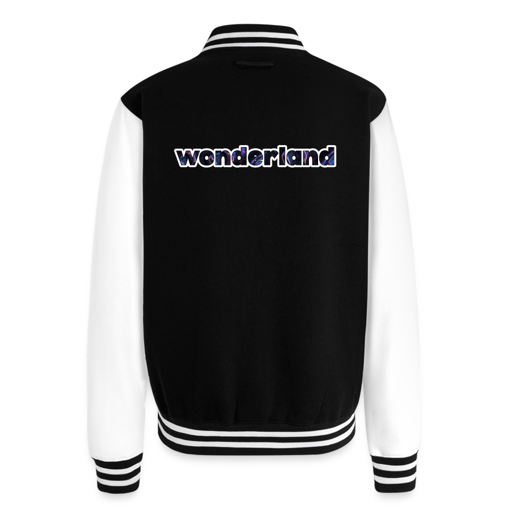 Join My Cult Heavyweight Letterman Jacket - black/white