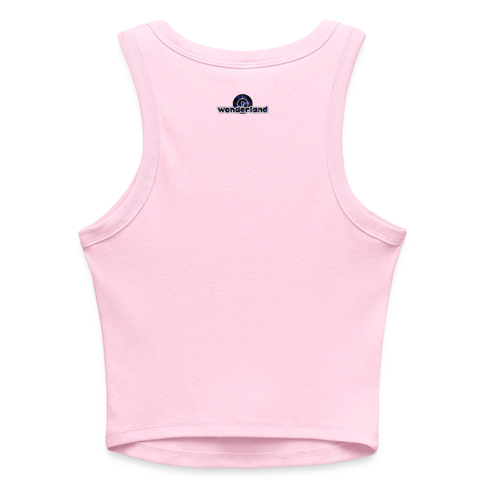 Might Kiss Your GF Later π Pink Slim Fit Rib Women's Tank Top - pink