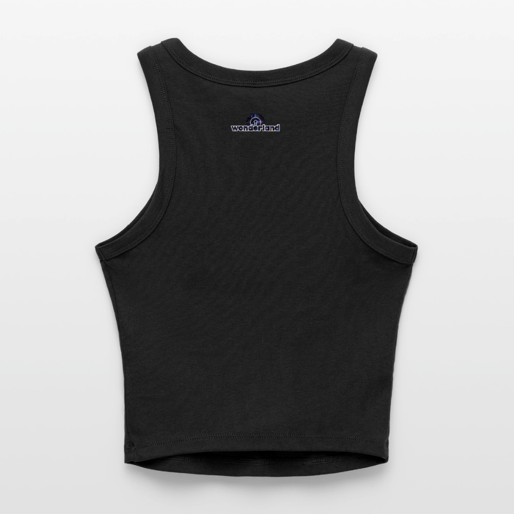 Might Kiss Your GF Later π Slim Fit Rib Women's Tank Top - black