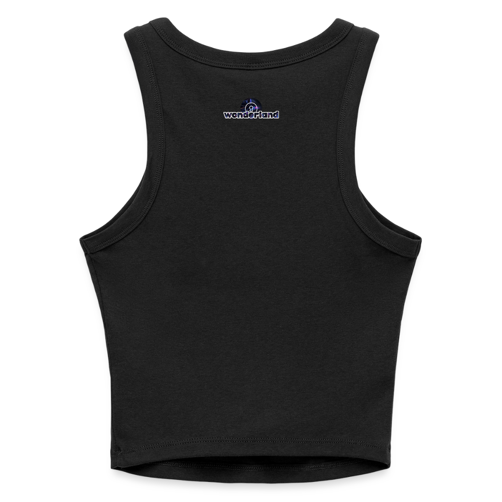 Sorry, I Only Love You in Ibiza - Slim Fit Rib Women's Tank Top - black