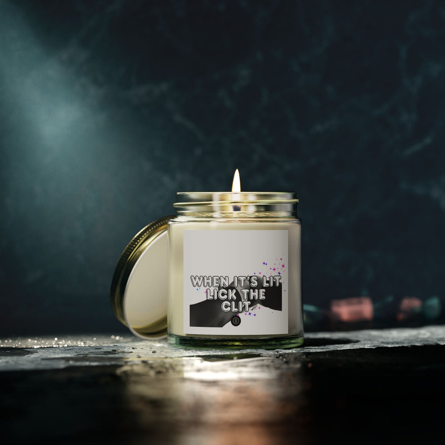'When It's Lit' Scented Candles, Coconut Apricot Wax