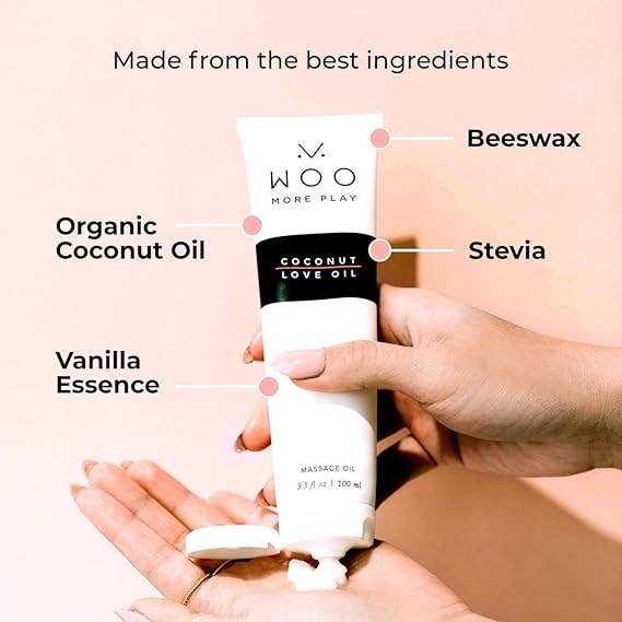 Coconut Love Oil Personal Lubricant - Sex, Massage, Organic