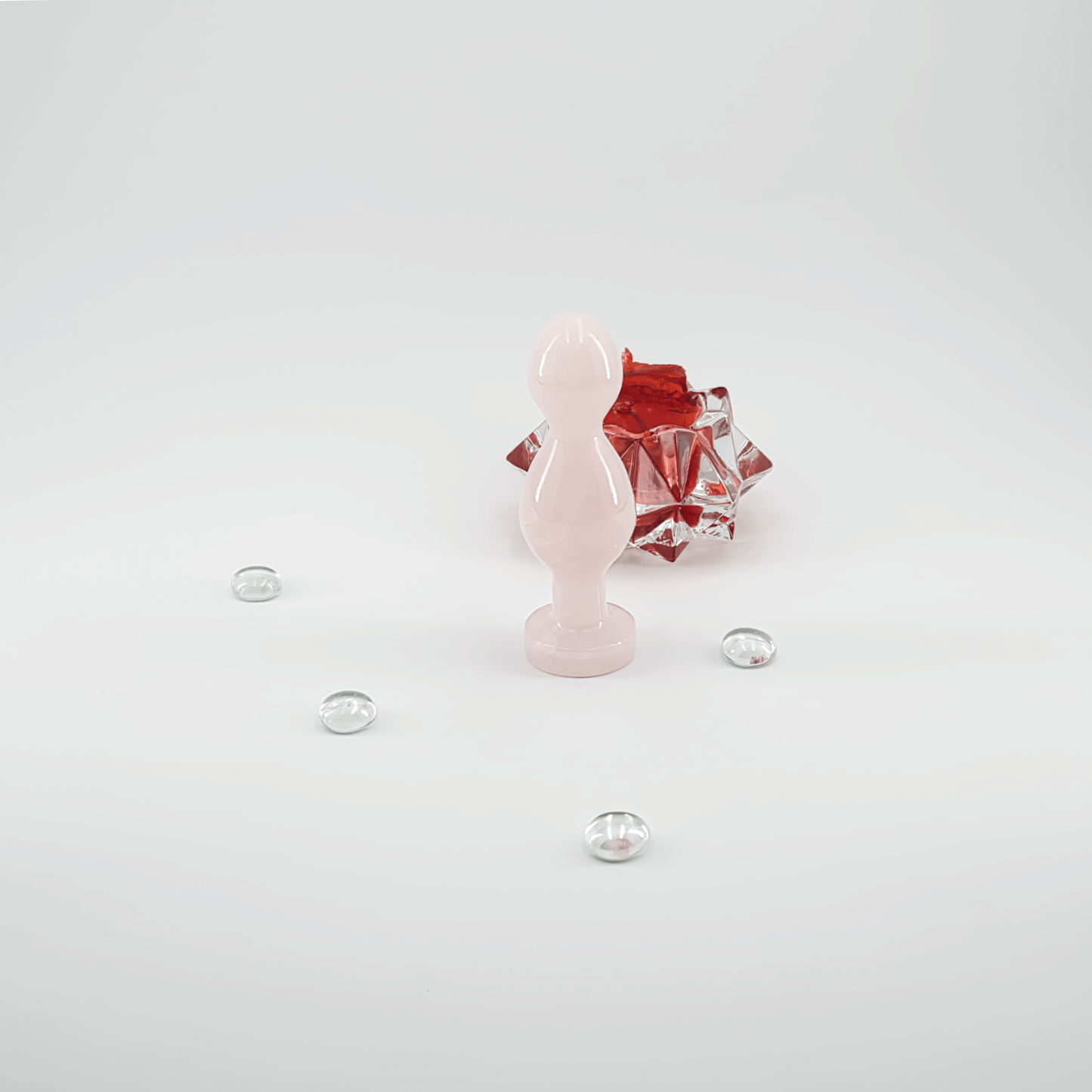 Bulbora: Elegant Rose Quartz Crystal Wand