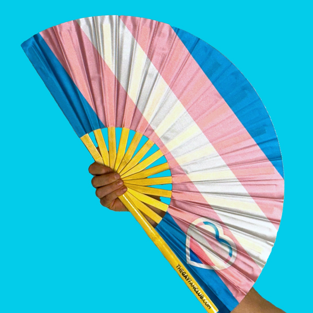 Trans Pride Flag Fan