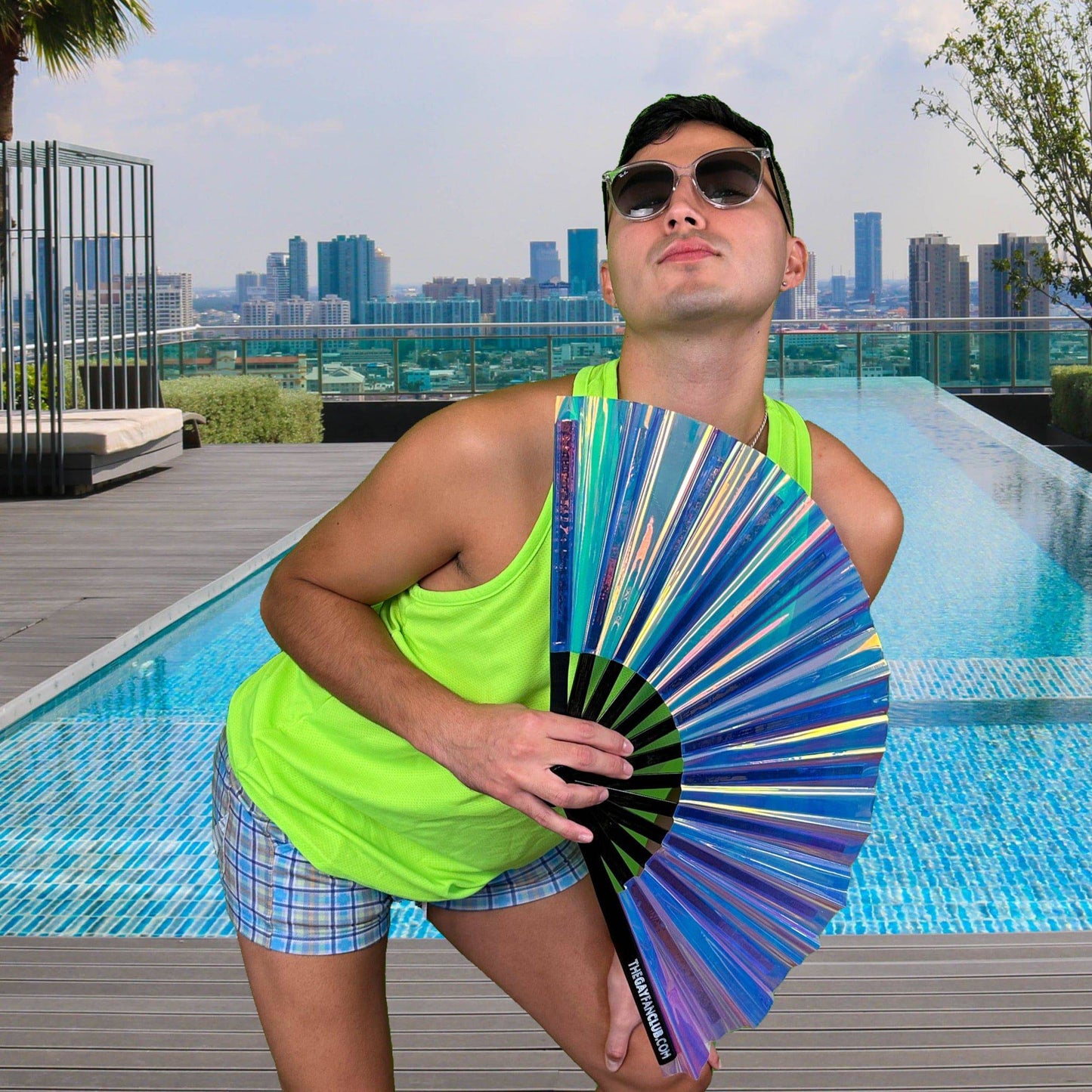 Iridescence Rave Fan