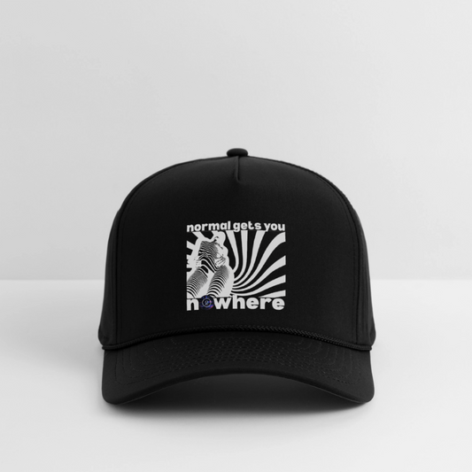 Normal Gets You Nowhere Rope Cap - black/black
