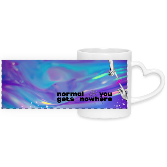 Normal Gets You Nowhere Mug - white