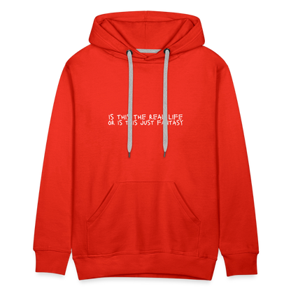 Is This The Real Life? Men’s Premium Hoodie - red