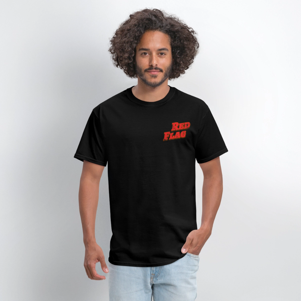 Red Flag Unisex T-Shirt | GILDAN 5000 - black