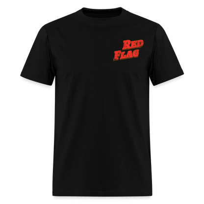 Red Flag Unisex T-Shirt | GILDAN 5000 - black