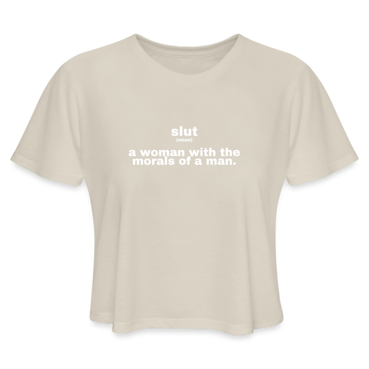 Women's Cropped T-Shirt - dust