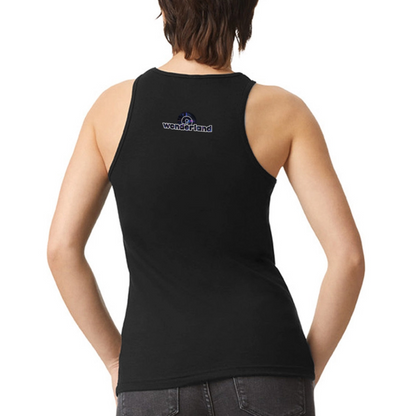 Support Your Local Sluts + Whores Women’s Racerneck Tank - black