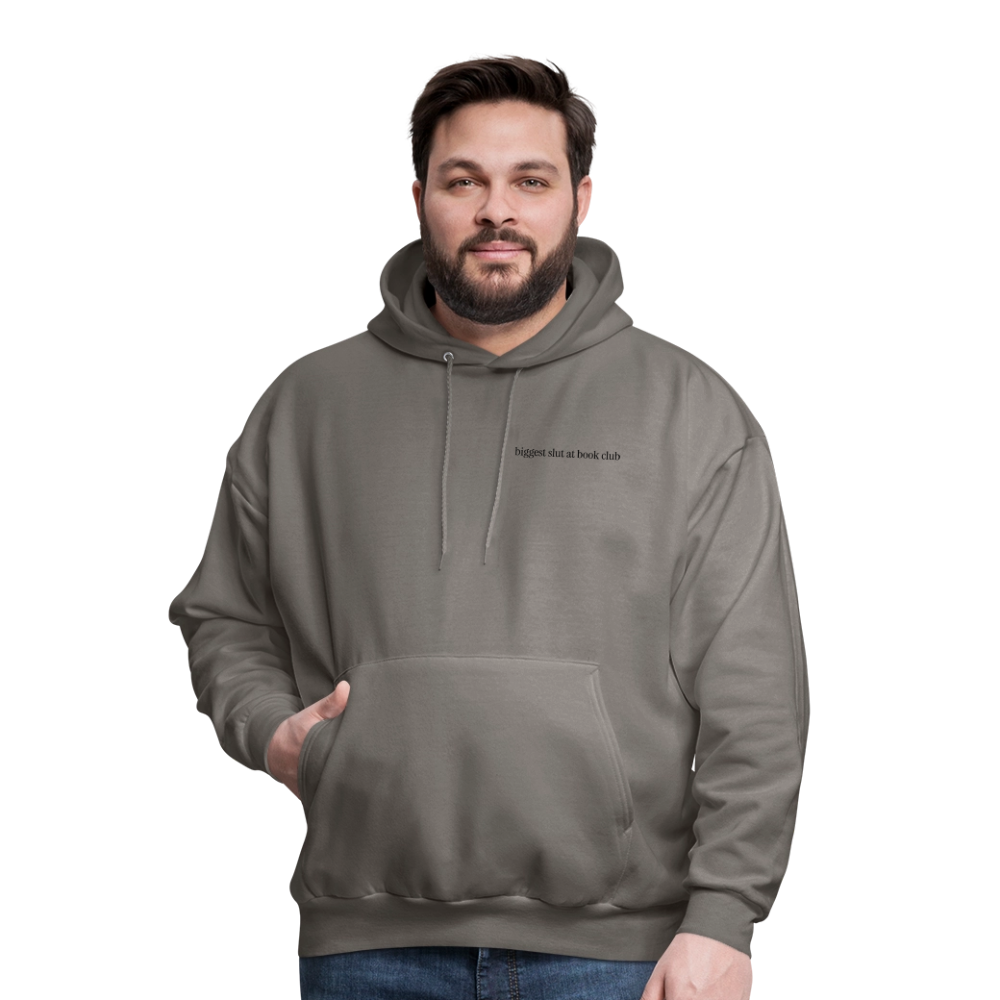 Biggest Slut at Book Club Men's Hoodie - asphalt gray