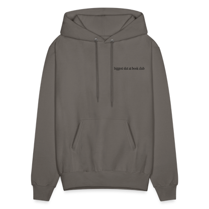 Biggest Slut at Book Club Men's Hoodie - asphalt gray