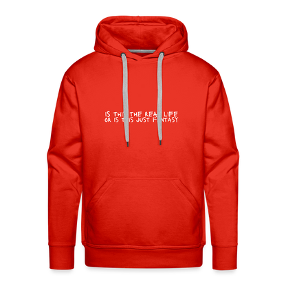 Is This The Real Life? Men’s Premium Hoodie - red