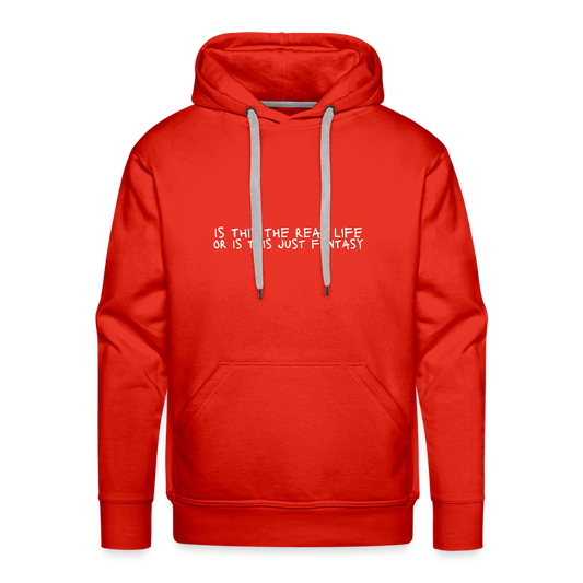 Is This The Real Life? Men’s Premium Hoodie - red