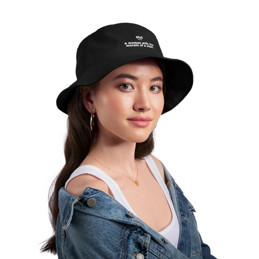 Slut Definition Bucket Hat - black