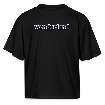Is This The Real Life? Women's Boxy Tee - black