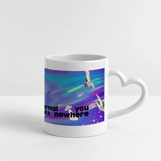 Normal Gets You Nowhere Mug - white