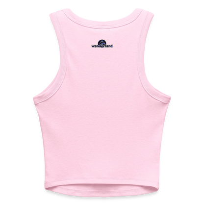 Might Kiss Your GF Later 💋 Pink Slim Fit Rib Women's Tank Top - pink