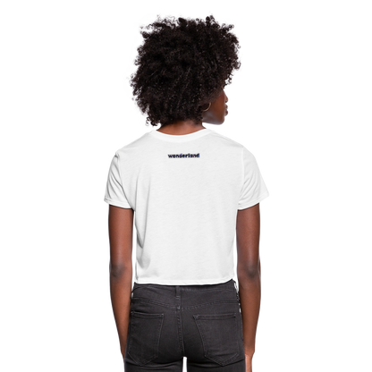 One Boyfriend Is Never Enough Cropped T-Shirt - white, One Boyfriend Is Never Enough Cropped T-Shirt - white, White cropped tee with minimalist black text that reads “One Boyfriend Is Never Enough,” worn by a confident woman with a sassy attitude. adult humor tees, lifestyle, alternate lifestyles, red head tees, lgbtq tees, pride tees