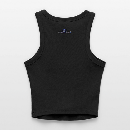 Might Kiss Your GF Later 💋 Slim Fit Rib Women's Tank Top - black