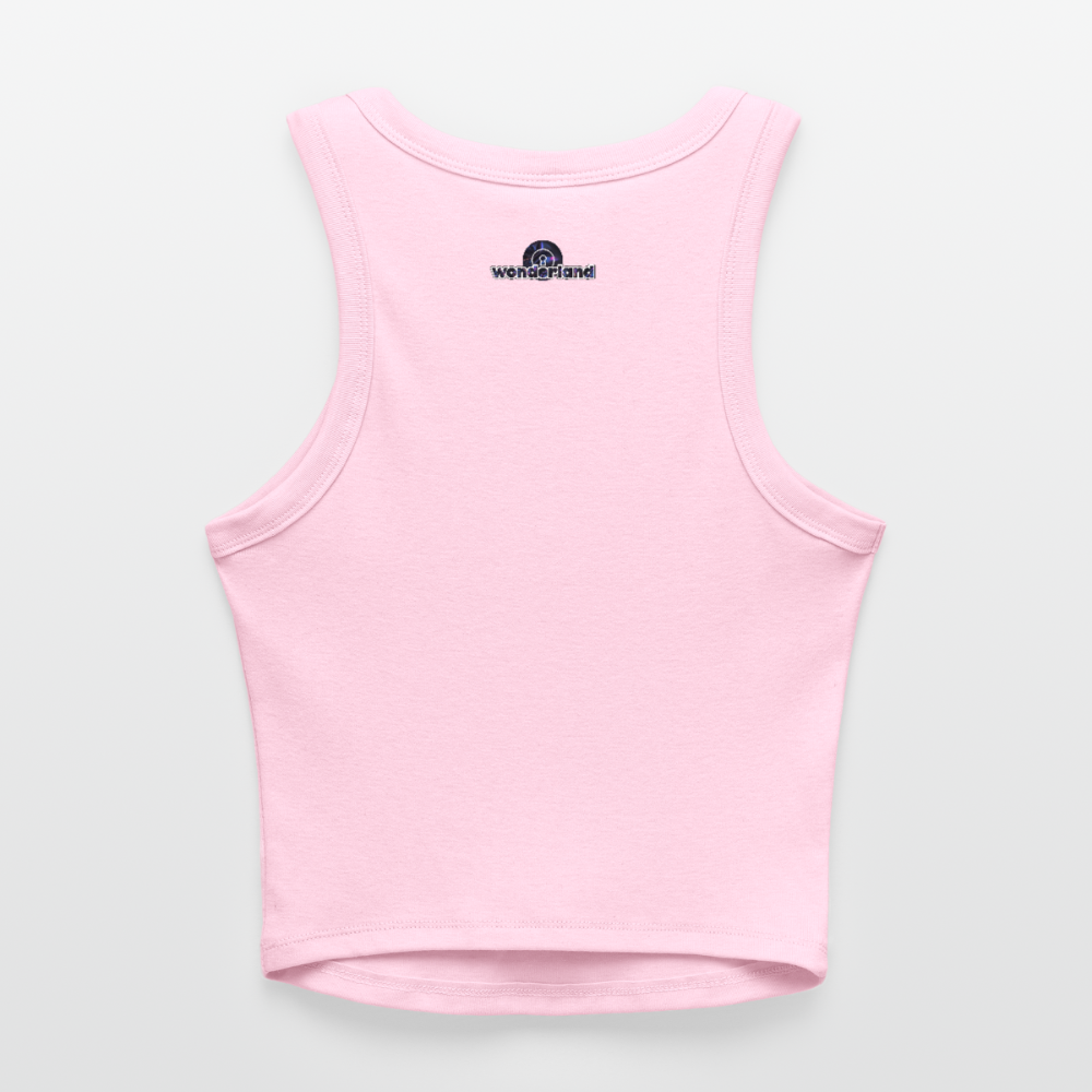 Might Kiss Your GF Later 💋 Pink Slim Fit Rib Women's Tank Top - pink