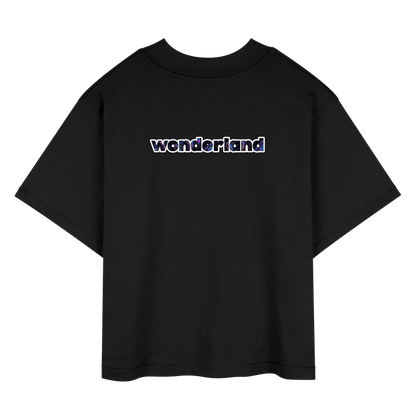 Is This The Real Life? Women's Boxy Tee - black
