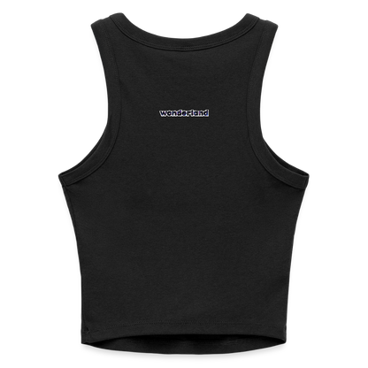 Dibs on the DJ Ladies Rib Racerback Tank - black