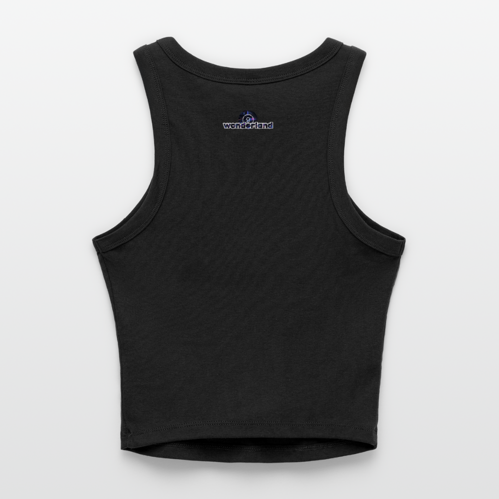 Sorry, I Only Love You in Ibiza - Slim Fit Rib Women's Tank Top - black