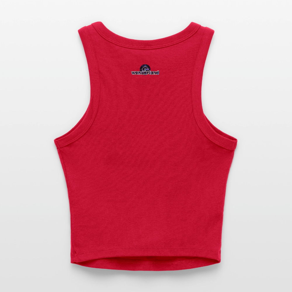 Might Kiss Your GF Later 💋 Slim Fit Rib Women's Tank Top - red