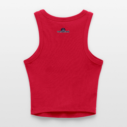 Might Kiss Your GF Later 💋 Slim Fit Rib Women's Tank Top - red