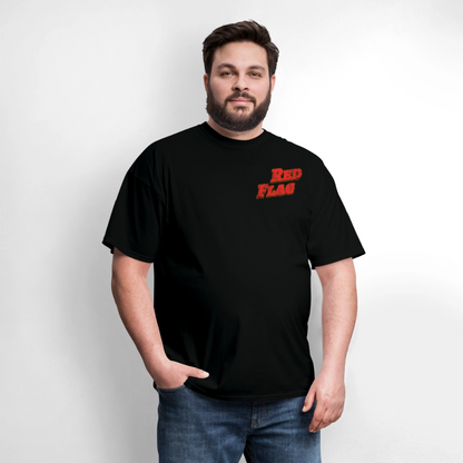 Red Flag Unisex T-Shirt | GILDAN 5000 - black