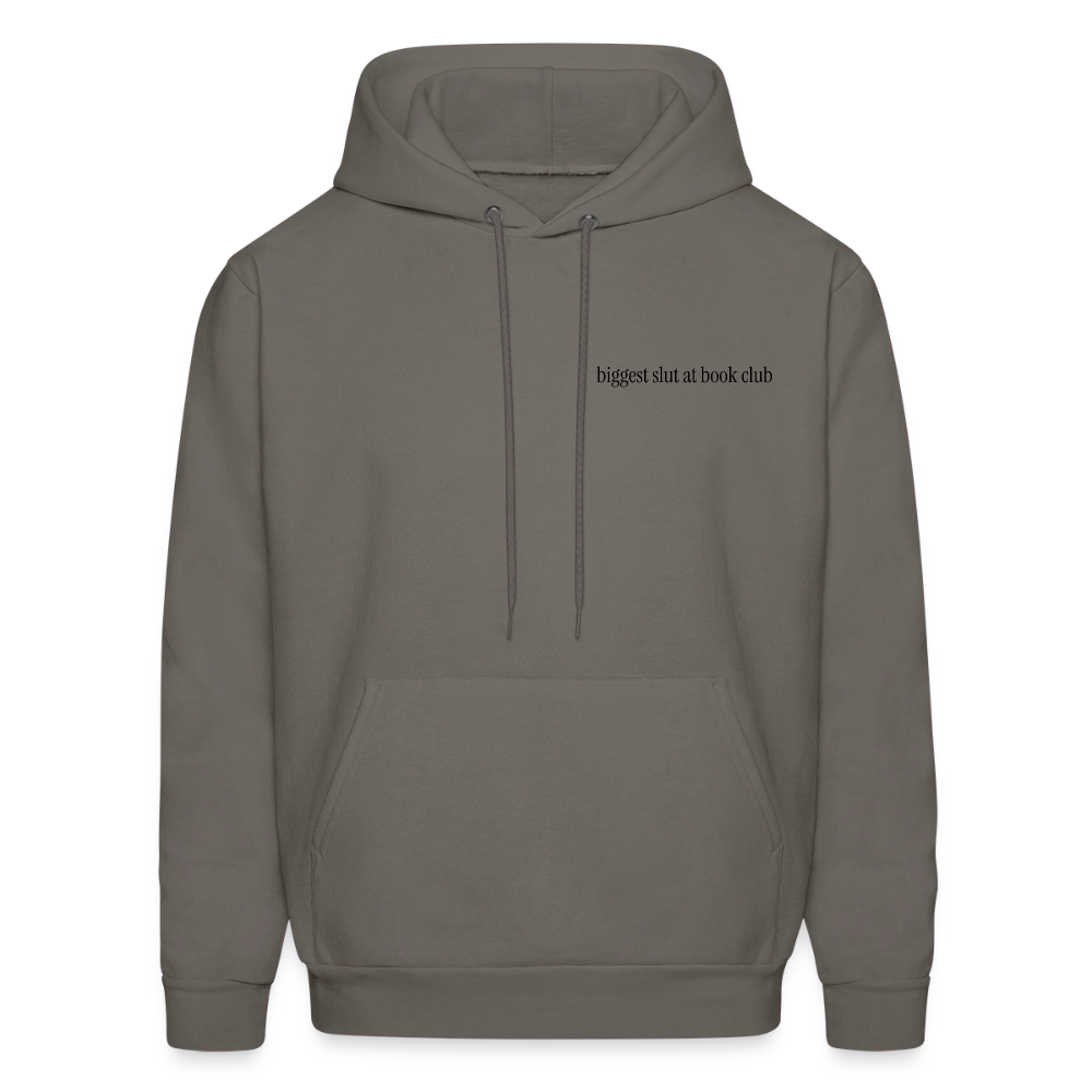 Biggest Slut at Book Club Men's Hoodie - asphalt gray
