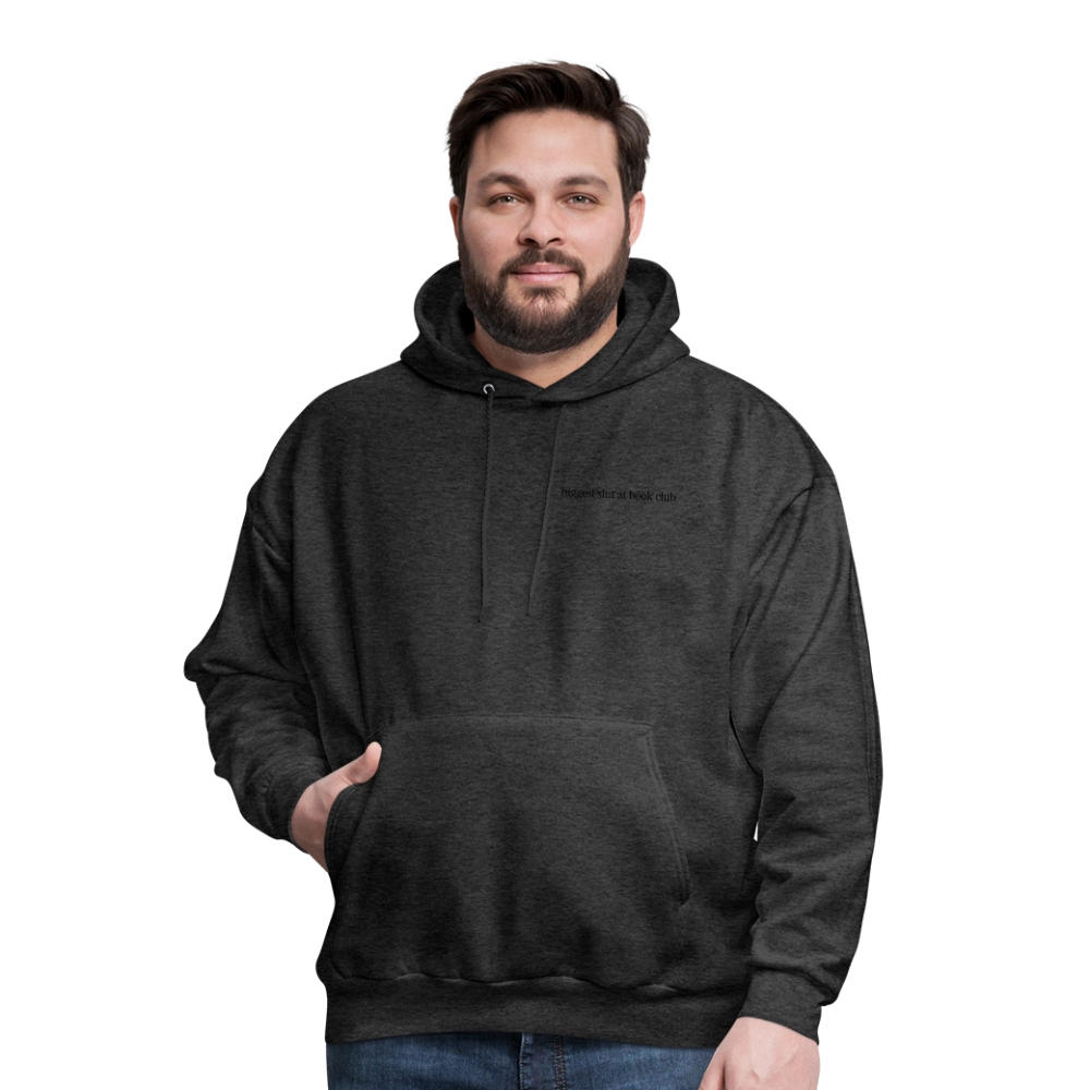 Biggest Slut at Book Club Men's Hoodie - charcoal grey