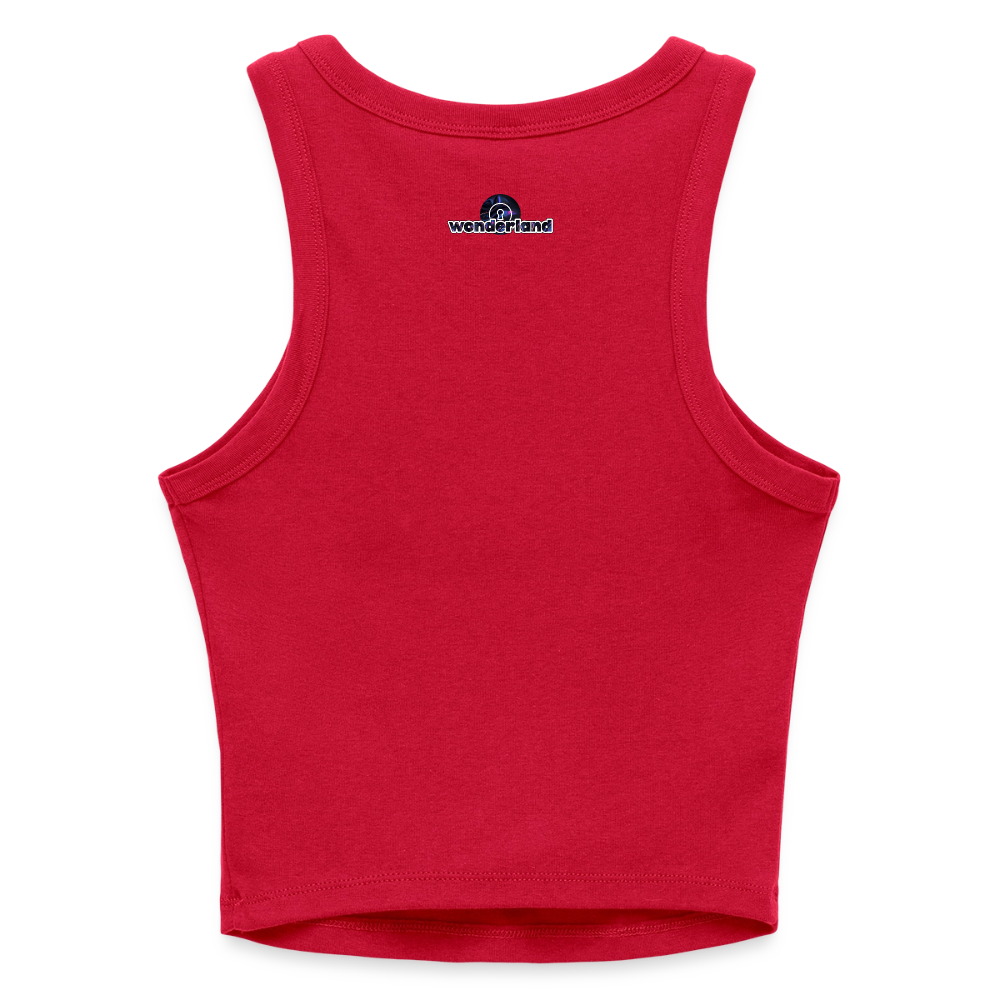 Might Kiss Your GF Later 💋 Slim Fit Rib Women's Tank Top - red