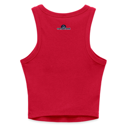 Might Kiss Your GF Later 💋 Slim Fit Rib Women's Tank Top - red