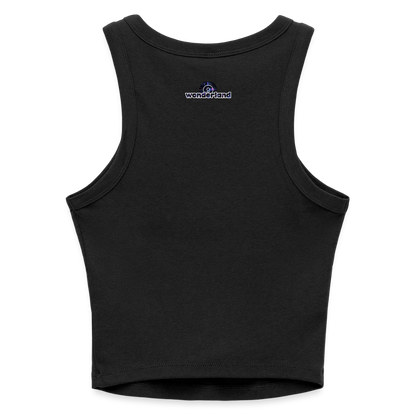 Sorry, I Only Love You in Ibiza - Slim Fit Rib Women's Tank Top - black