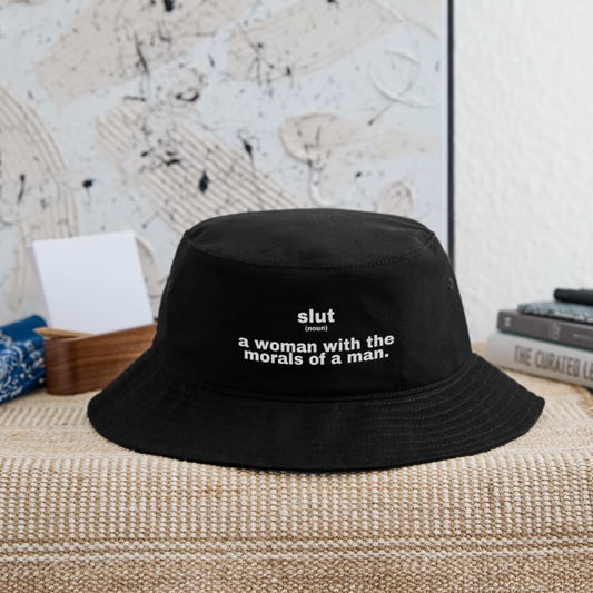 Slut Definition Bucket Hat - black