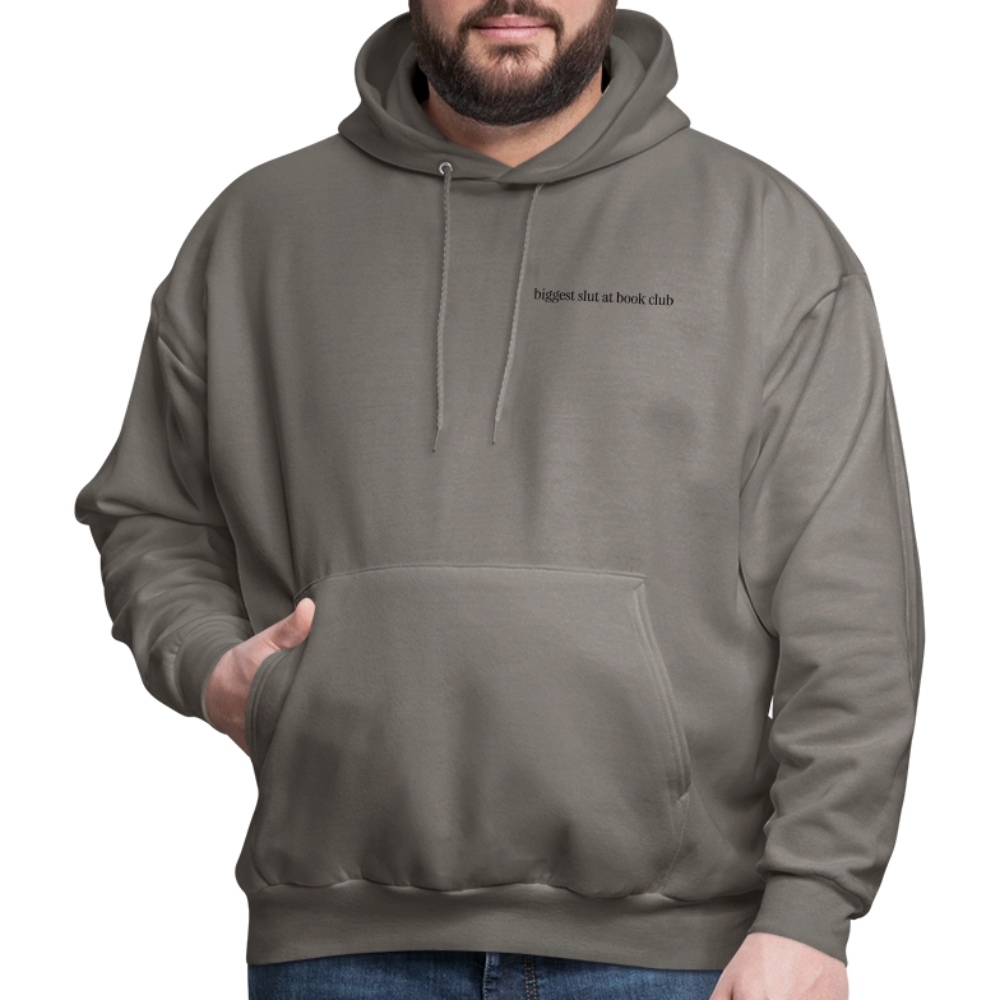 Biggest Slut at Book Club Men's Hoodie - asphalt gray