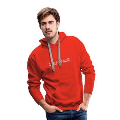 Is This The Real Life? Men’s Premium Hoodie - red