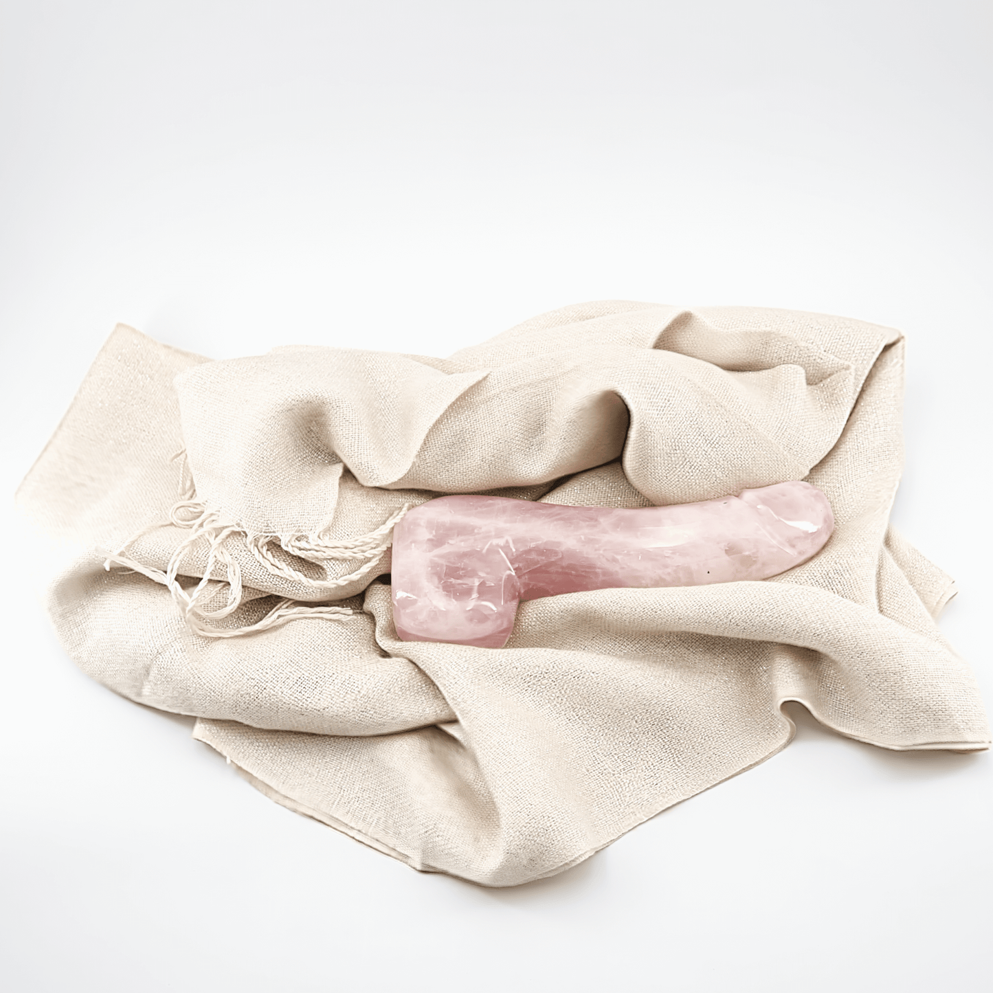 Arcora: Lifelike Rose Quartz Crystal Wand